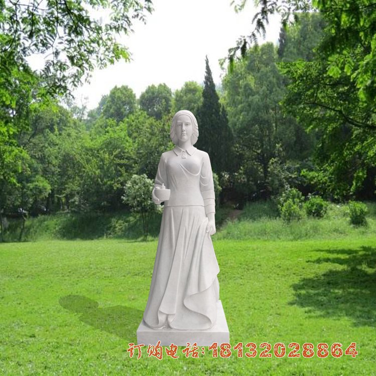 汉白玉南丁格尔雕塑